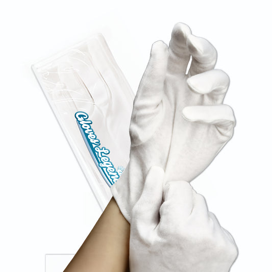 60 Pairs (120 Gloves) - Gloves Legend White Cotton Moisturizing Parade Jewelry Silver Costumes Inspection Gloves - Size S~XL
