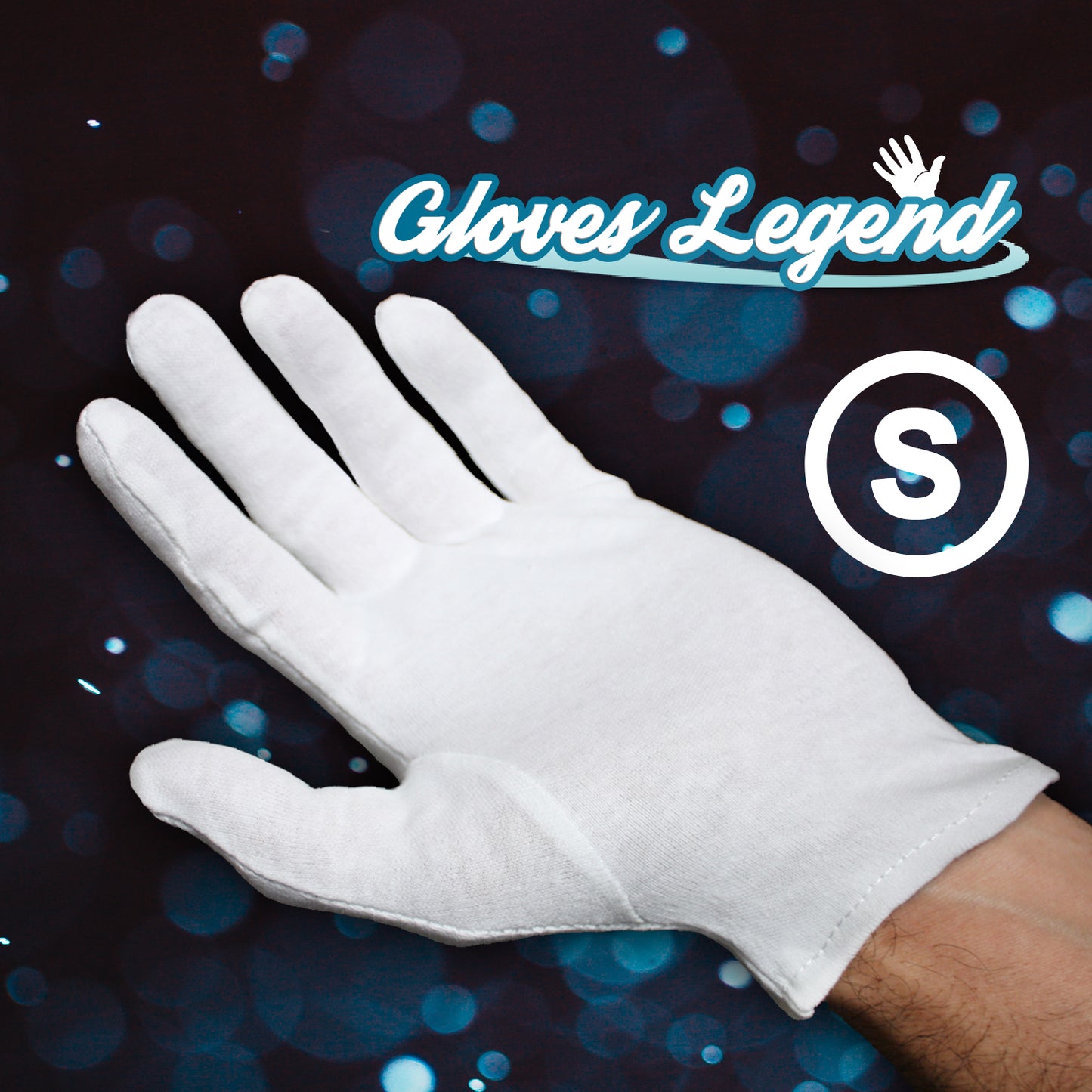 Gloves Legend White Cotton Gloves Size Small